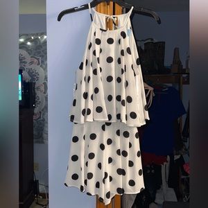 She + Sky Polka Dot Romper